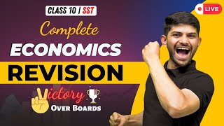 Live Marathon Complete Economics  Complete Revision Class 10 SST  Digraj Sir [upl. by Ahsinrats]