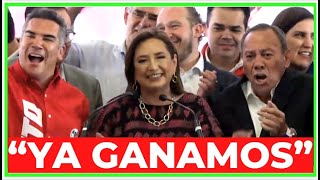 🔥 XÓCHITL FELICITA a TABOADA y se DECLARA GANADORA PIDE A AMLO RESPETAR LA ELECCIÓN quotYA GANAMOSquot [upl. by Eitsirk683]