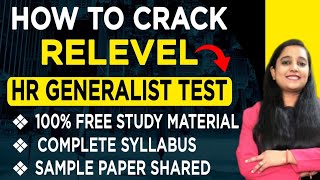 How to CRACK RELEVEL EXAM  Relevel Exam by Unacademy  HR Generalist Test  Get Jobs Directly [upl. by Eisset]