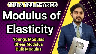 Modulus of elasticity class 11 nbf  NBF  Moduli of elasticity class 12  federal board physics [upl. by Coben781]