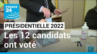 Présidentielle 2022  les 12 candidats ont voté • FRANCE 24 [upl. by Kelwen287]