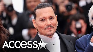 Johnny Depp APPLAUDED At Cannes Film Festival A Year After Amber Heard Trial [upl. by Niattirb]