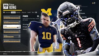 NCAA FOOTBALL 25 BEST 99 GLITCH QB BUILD IN ROAD TO GLORY FOR ALL [upl. by Laverne]