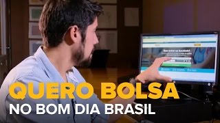 QUERO BOLSA É CONFIÁVEL  MATÉRIA DO BOM DIA BRASIL [upl. by Eupheemia]