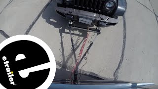 etrailer  Roadmaster Car Side Tow Bar Quick Disconnects Review [upl. by Onit]