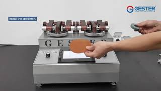 Taber Abrasion Test Machine Taber Abraser GTC14B [upl. by Urbannal]