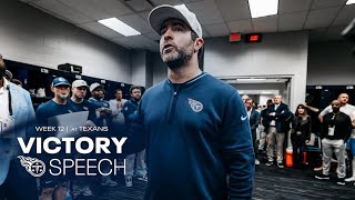 Divisional Win in Houston  Victory Speech [upl. by Inuat226]