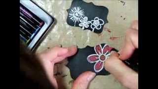 Scrapbooking  Creating Chalkboard Embellishments [upl. by Anilosi]