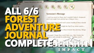 Forest Adventure Journal Genshin Impact All 66 Quests Complete [upl. by Aizat]