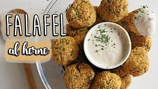 🥙 Receta FALAFEL AL HORNO casero 🌯 Falafel fácil😋 [upl. by Quitt]