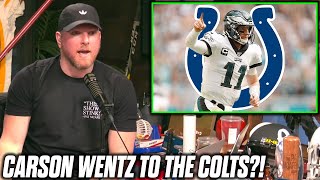 Pat McAfee Reacts To Carson Wentz To Colts Rumors [upl. by Livesay]