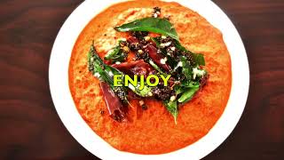 MOONGFALI AUR LAL SHIMLA MIRCH KI CHUTNEY RECIPERED SAUCE WITH PEANUTS RECIPE [upl. by Zile398]