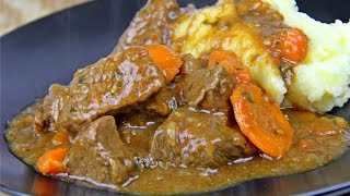 Stewed Beef  Tasty Tuesdays  CaribbeanPotcom [upl. by Nylhtiak138]