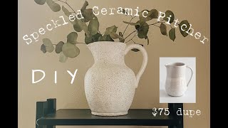 Easy modern DIY speckled stone vase [upl. by Ennoid148]