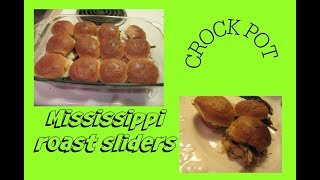 Mississippi Pot Roast Sliders In The Crockpot TastyTuesday [upl. by Aradnahc563]