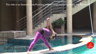 Sirsha Angustha yogasana Head to toe yoga pose [upl. by Llekcm]