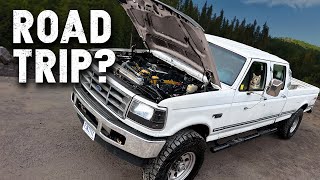 CAT Diesel swapped F350 Longest Roadtrip Ever FTreeKitty EP29 [upl. by Adraynek]