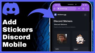 📲 How To Add Stickers On Discord Mobile [upl. by Serafine600]