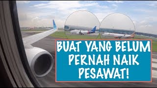 CARA NAIK PESAWAT TERBANG PERTAMA KALI [upl. by Hines]