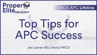 Top Tips for APC Success  RICS APC Lifeline [upl. by Keel]