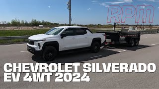 Chevrolet Silverado EV 2024  le test du remorquage [upl. by Derag44]