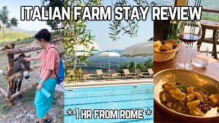 Staying at a Luxury Italian Farm Stay Near Rome  La Cerra Agriturismo in Tivoli Review [upl. by Euqnom]