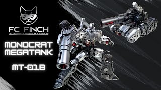 MONOCRAT MEGATANK MT01B  MASTERPIECE MEGATRON Bumblebee Movie Concept FINCH REVIEWS [upl. by Nilknarf855]