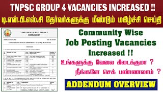 TNPSC Group 4 Exam Vacancies List Published  Community Wise Vacancies List Out  Check Now [upl. by Muhan414]