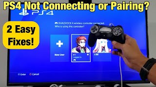 PS4 Controller Not Connecting or Pairing Not Working 2 Easy Fixes [upl. by Cela]