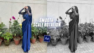 Smooth scale rotation transition tutorial  After Effects [upl. by Mulvihill]