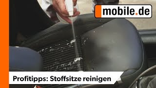 Flecken von Stoffsitzen entfernen  mobilede Profitipps [upl. by Emmie]