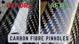 How to fill Carbon Fibre pinholes PERFECT finish every time Prepreg Infusion Great for small parts [upl. by Ikcin]