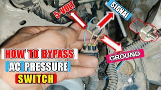 How To Bypass 3 Wires Car AC High Pressure Switch Using 1kΩ Resistor [upl. by Ahsiki165]