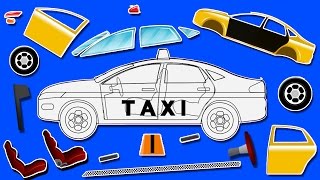 Taxi  formation and uses  puzzle games for kids  learn colors [upl. by Nomahs]