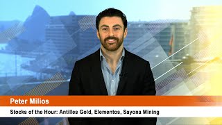 Stocks of the Hour Antilles Gold Elementos Sayona Mining [upl. by Hayikat]