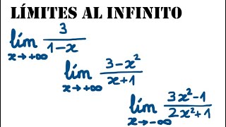 Límites racionales al infinito [upl. by Dorelia]