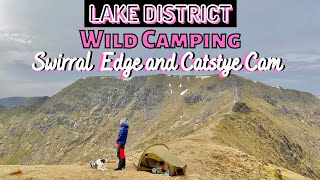 LAKE DISTRICT solo WILD CAMPING on Catstye Cam Helvellyn UK  Backpacking Hiking Sawyer Filter Tip [upl. by Nylirad684]