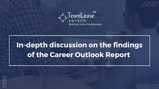 Indepth discussion on the findings of the Career Outlook Report [upl. by Zedekiah]