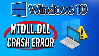 Fix ntdlldll Crash Error on Windows 10  Tutorial [upl. by Halden]