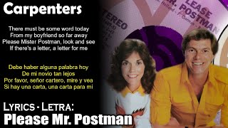 Carpenters Please Mr Postman Lyrics SpanishEnglish EspañolInglés [upl. by Kcirrej]