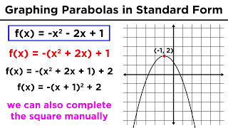 Graphing Conic Sections Part 3 Parabolas in Standard Form [upl. by Meunier6]