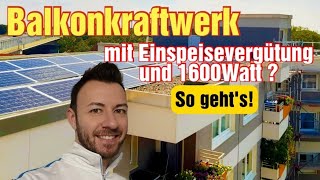 Balkonkraftwerk und große PV Anlage gleichzeitig betreiben So geht das dann auch über 800Watt [upl. by Armillia]