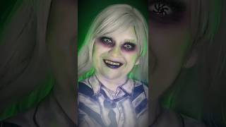 Banana beetlejuice 💚 makeup beetlejuice2 beetlejuicemakeup movie shorts [upl. by Rolandson94]