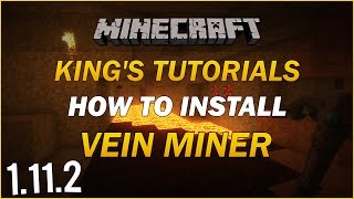 Minecraft 1112 How to install VeinMiner Mod  Minecraft Tutorial [upl. by Aillicsirp]