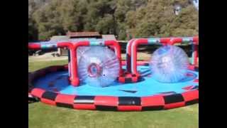 Hamster Ball Racing Zorb Ball Rental California [upl. by Byrann]