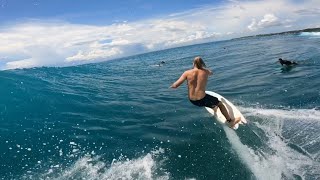 Surfing Uluwatu with Friends  Epic Waves and Perfect Barrels [upl. by Itoyj]