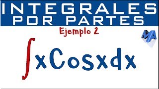 Integración por partes  Ejemplo 2 [upl. by Eppie]