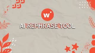 Free AI Rephrase Tool [upl. by Geehan]