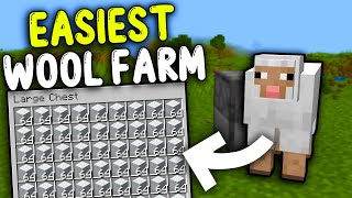 EASIEST WOOL Farm Minecraft 121 [upl. by Missi]