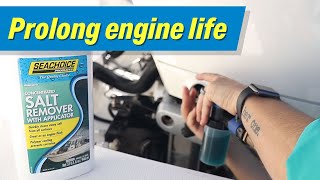 Help Prolong Engine Life When Flushing With Seachoice Salt Remover [upl. by Rettke]